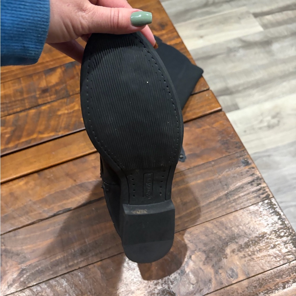 Ruff Hewn Black Mid-Calf Buckle Boots - Picture 8 of 9